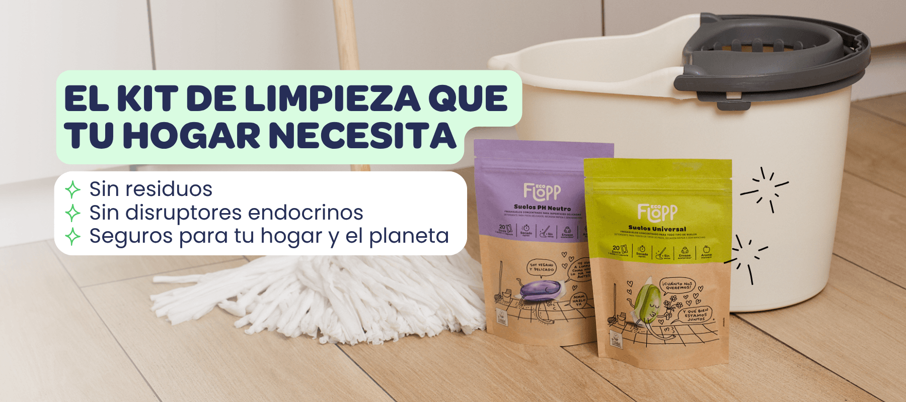Flopp Eco: Productos de limpieza ecológicos y seguros para tu mascota banner