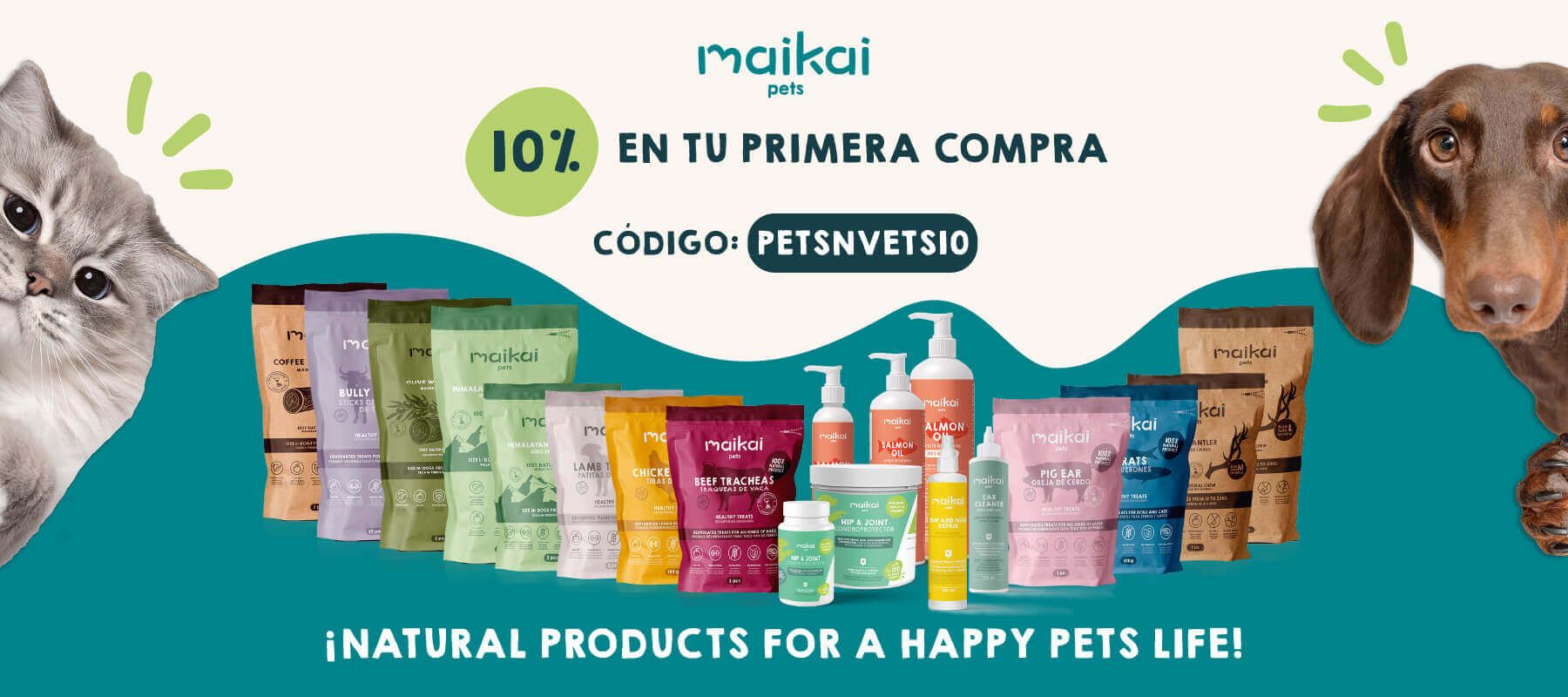 Maikai Pets: Compromiso Natural con la salud y el Bienestar de tu Mascota banner