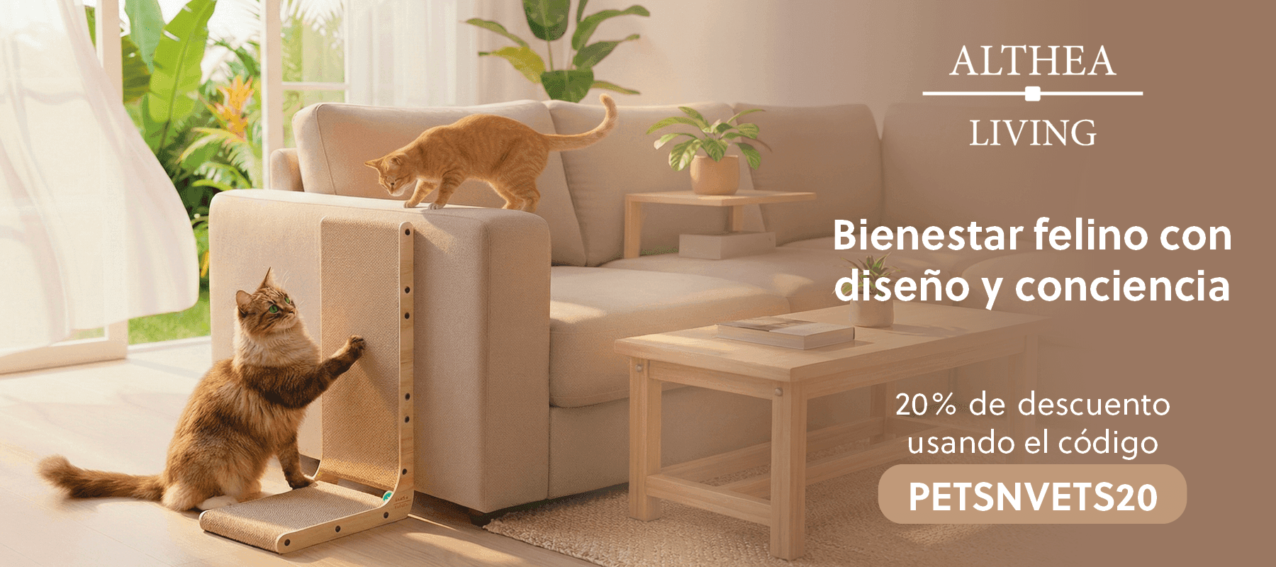 Althea Living: Bienestar felino con diseño y conciencia banner